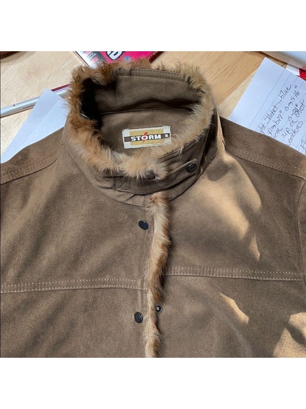 Storm suede jacket GG - Picture 6 of 8